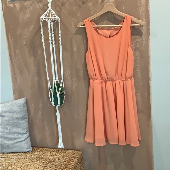 Swing Sleeveless Forever 21 Coral Dress - Picture 2 of 5